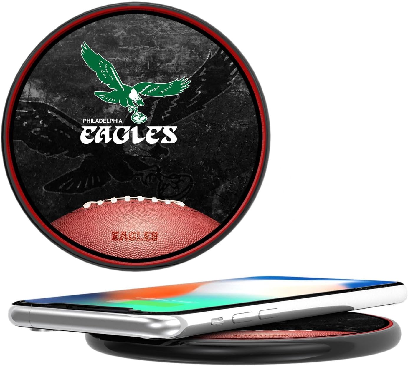 Keyscaper Philadelphia Eagles 10-Watt Legendary Design Wireless Charger