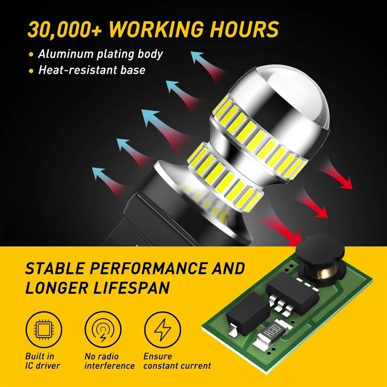 2 T20 7443 7440 Wy21w W21w W21/5w Focos Led Direccional Stop | Meses sin interés