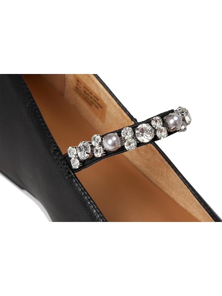 Black FitFlop Delicato Pearls-And-Crystal Soft-Leather Ballerinas