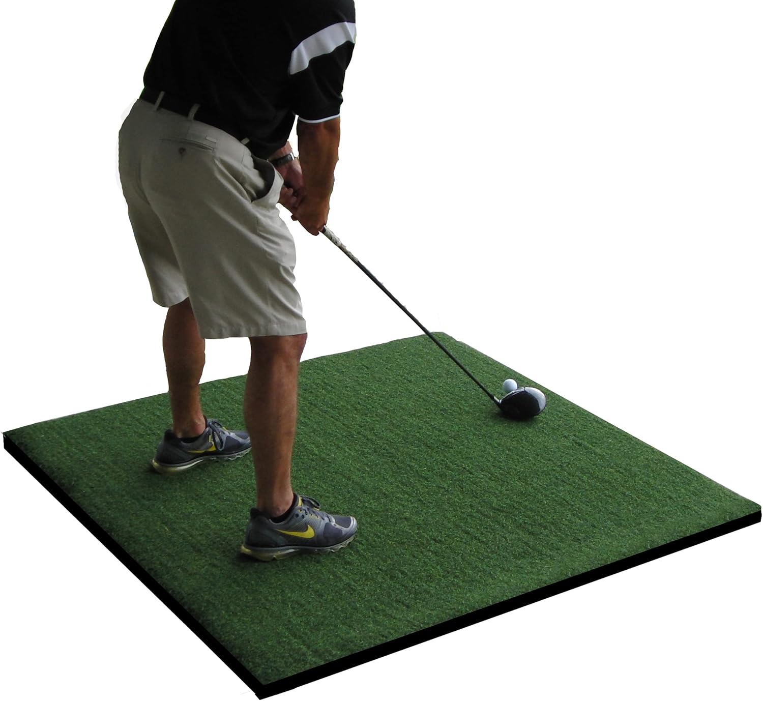 Commercial Pro 5' Feet X 5' Feet Golf Hitting Stance Mat- 5/8" Closed Foam Backing