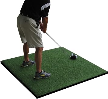 Commercial Pro 5 Feet X 5 Feet Golf Hitting Stance Mat- 5/8" Closed Foam Backing