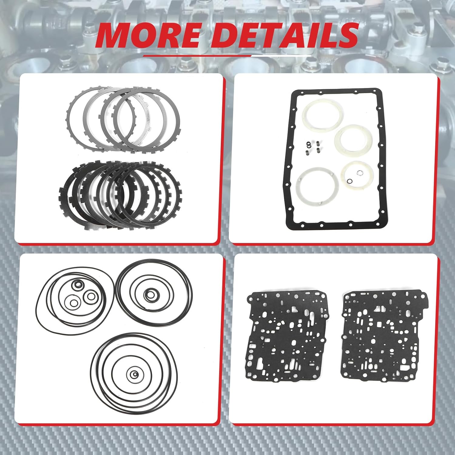 1Set A750E A750F Auto Transmission Rebuild Master Kit Fits for LEXUS TOYOTA 4.0 5.7L T173080A T173081A A750E T17300A T17302A Transmission Master Rebuild Overhaul Kit
