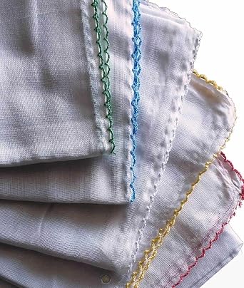 I  Ba rt s %100 Pamuklu 5 Li Paket T lbent Kenarlar  Oyal  Beyaz Bez 80x80cm