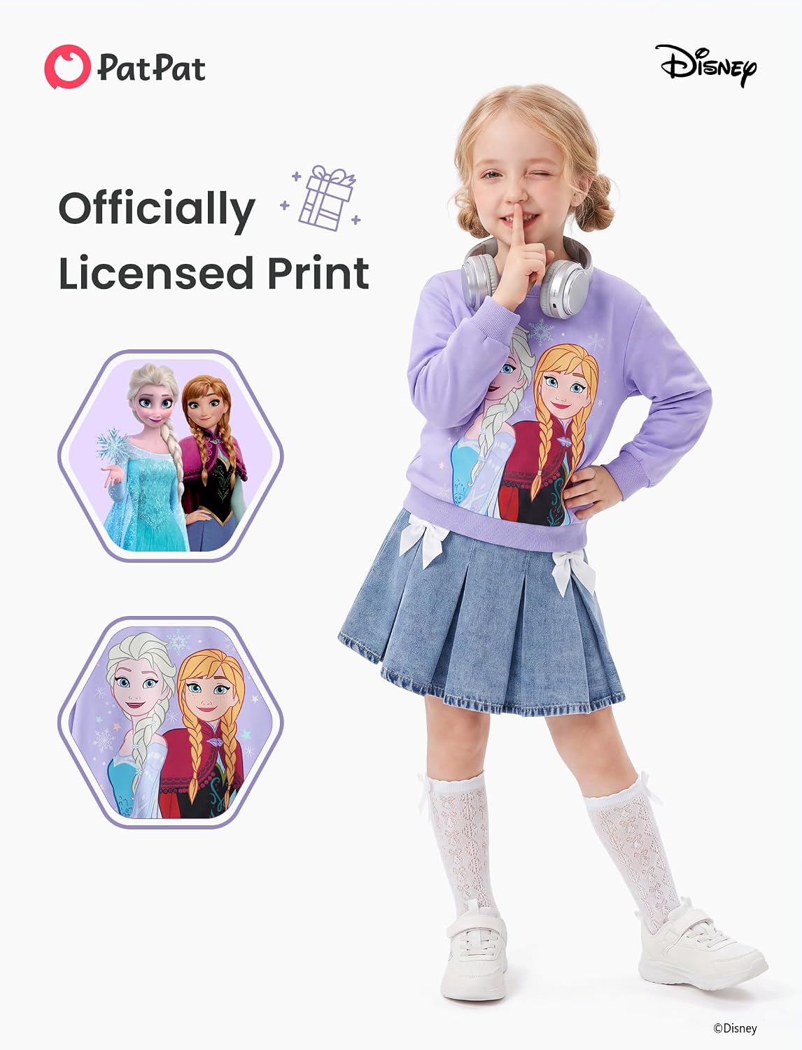 Disney Marvel Graphic Crewneck Sweatshirts for Girls & Boys Pullovers 2-9Y