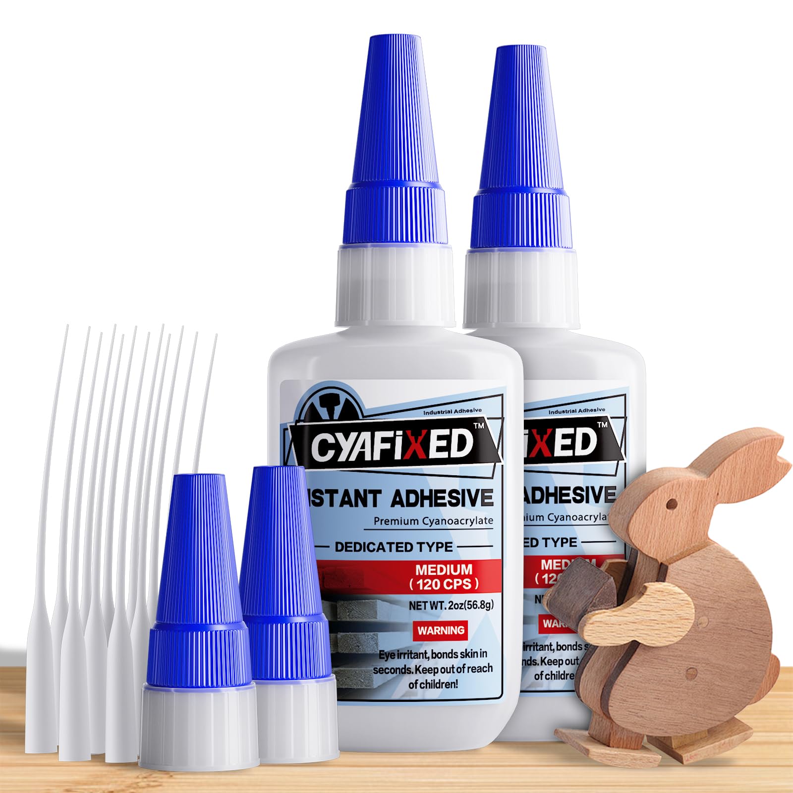 Sponsored Ad - Wood Super Glue 113.6 Gram 4oz, Clear Instant Medium Cyanoacrylate Adhesive Liquid for Woodworking Wooden Crafts Furniture Repairs, All Purpose Strong CA Glue for Metal Glass Plastic Ceramic Leather