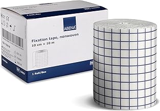 ABENA Adhesive Tape Roll for Fixing | Non-Woven Elastic Non-Woven Hypoallergenic | Medical Tape Dressings Wounds Medical Bandage Tape 10 cm x 10 m