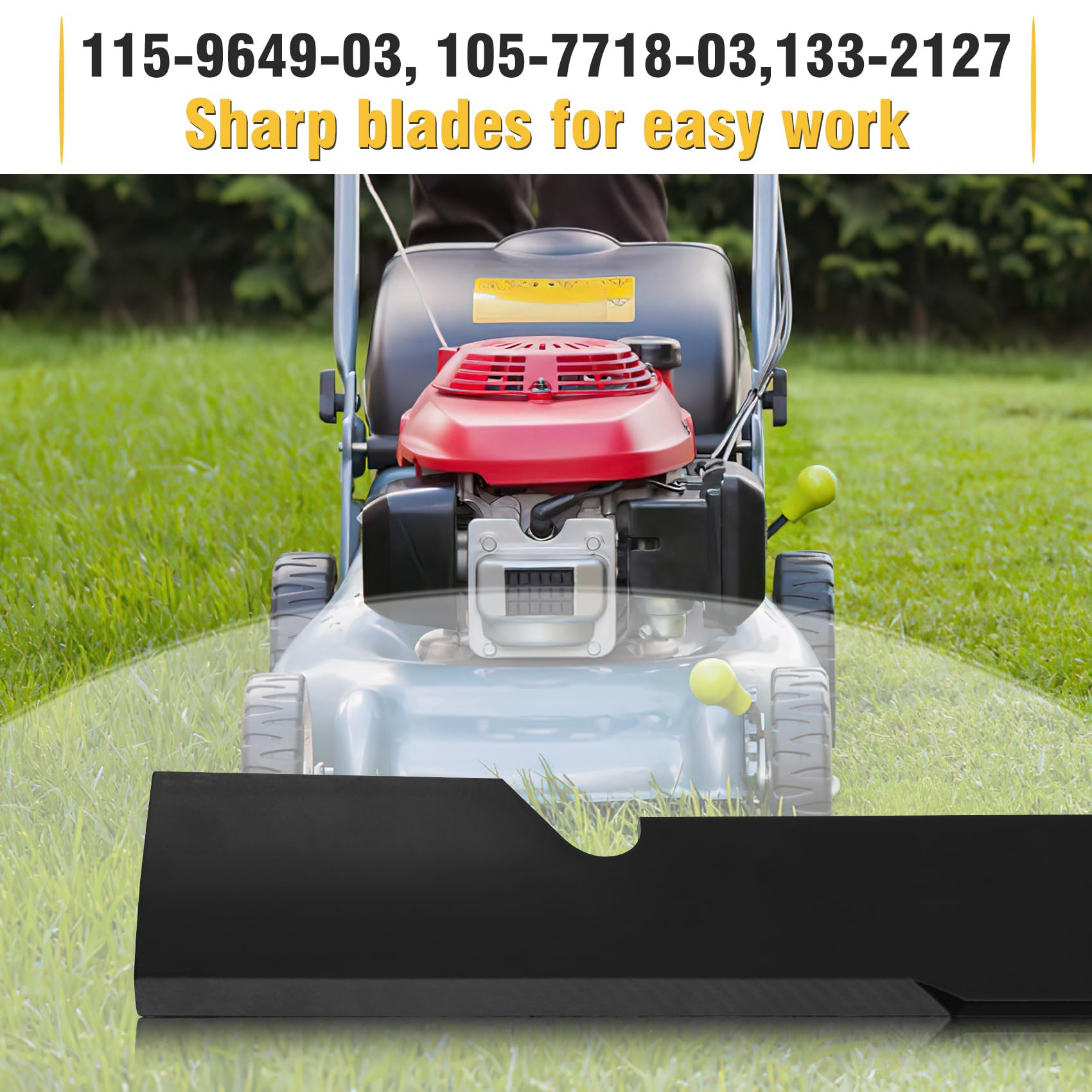 Cuchillas de cortacésped 115-9649-03 105-7718-03 de repuesto Toro 133-2127 115-9649 de 20.5 pulgadas, compatibles con toro de 60 pulgadas Timecutter 6000 MX6050 ZX6020 ZX6020 ZX6020 ZX. 6030