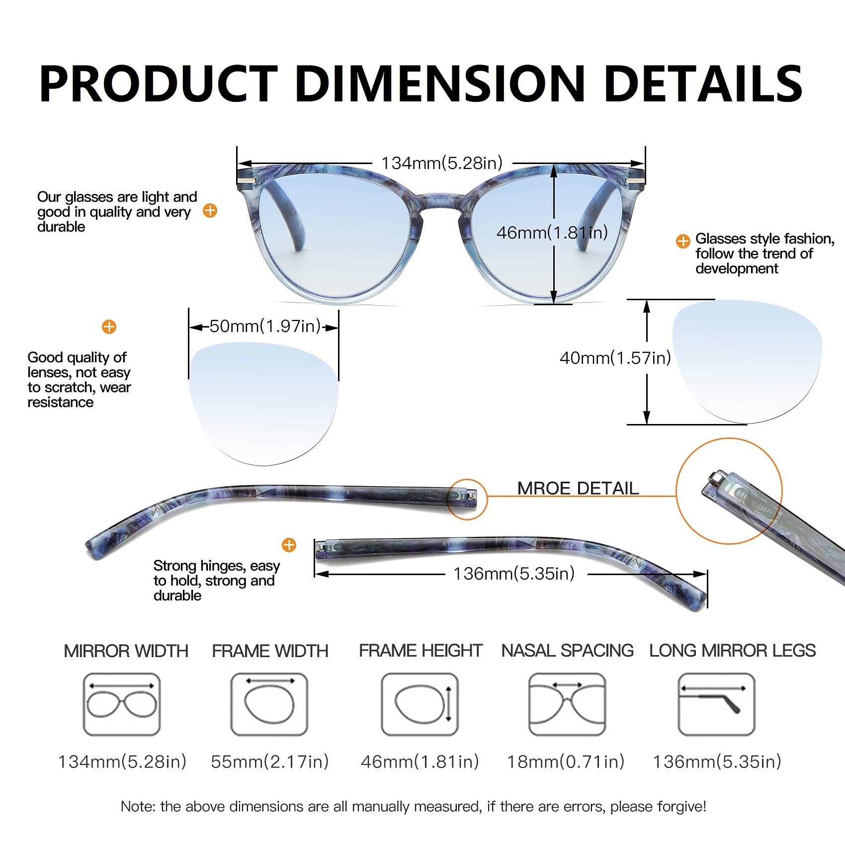 100 CLASSIC 4-Pack Trendy Colored Lens Cateye Reading Glasses for Women Spring Hinges Readers Ladies Fashion Eyeglasses (2.00x)