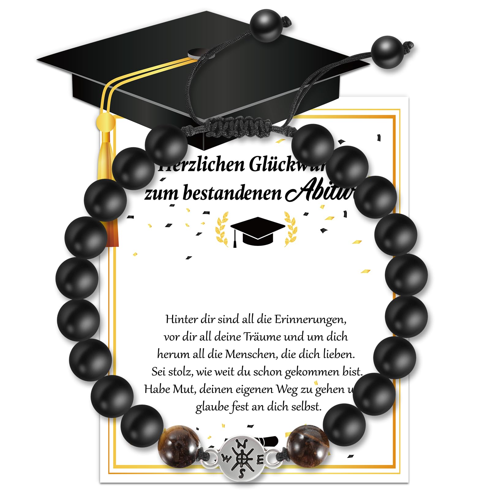 DPKOW 2025 Regalo Laurea Uomo, Bracciale con Bussola in | FindTheDeal