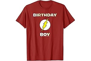 Kids DC Comics Justice League The Flash Birthday Boy Shirt