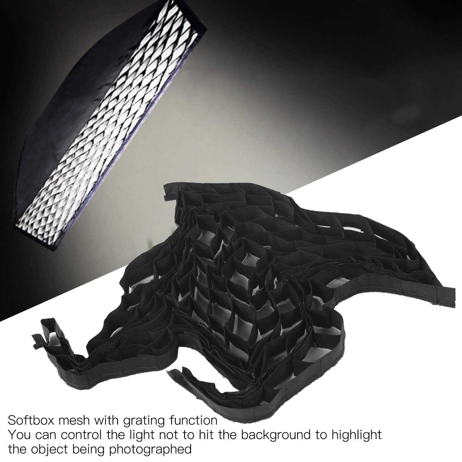 Softbox Cellular Grid Mesh, Portable Softbox Grid, Honeycombs Eggcrate Soft Grid for Photography Shooting Studio Accessories