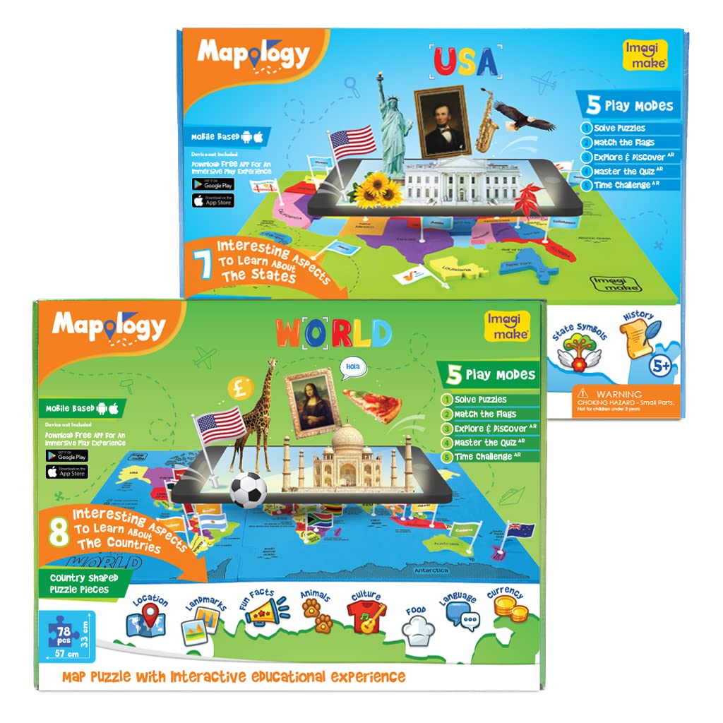 Buy Imagimake ology Combo World and USA AR Augmented Reality
