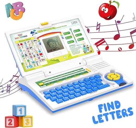 Wembley Educational Kids Laptop Learning Toy for 2-5 Years Boys Girls Computer Toys for 3 Years Fun Activity Learning Alph...