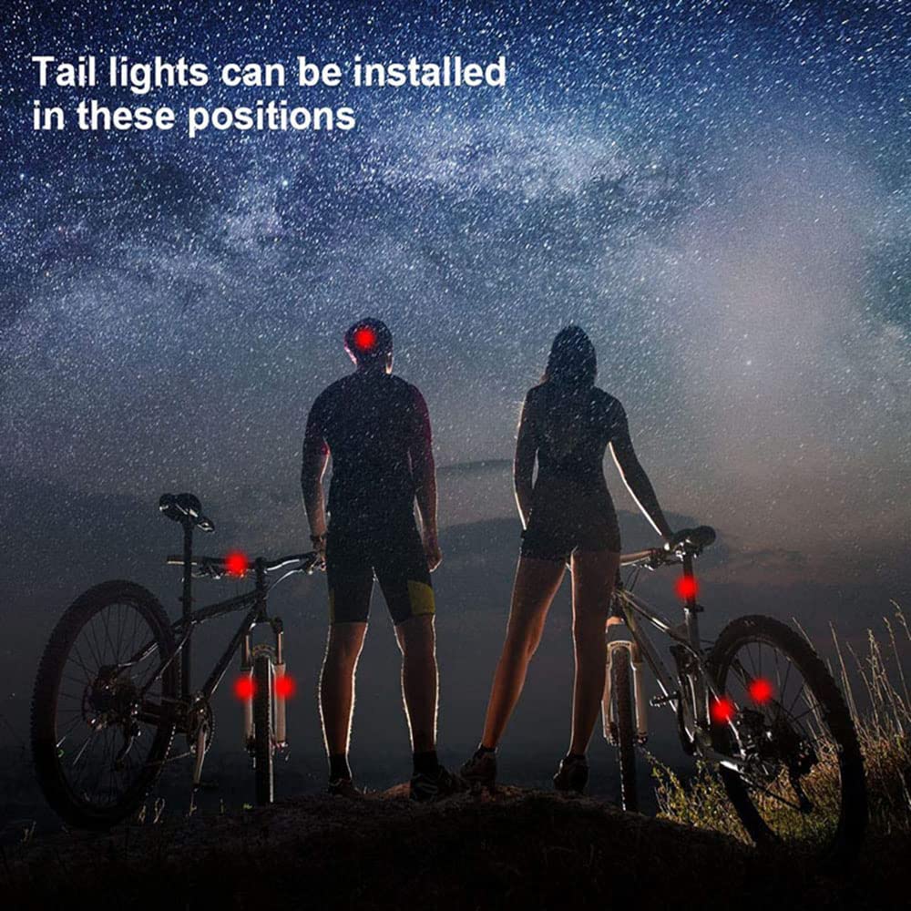 Luce per Bicicletta Impermeabile, Ricaricabile Tramite USB, LED, 900 Lumen, Faro Anteriore da Strada, Faro in Alluminio, Torcia per Bicicletta, Luce Posteriore, Luce per Bicicletta