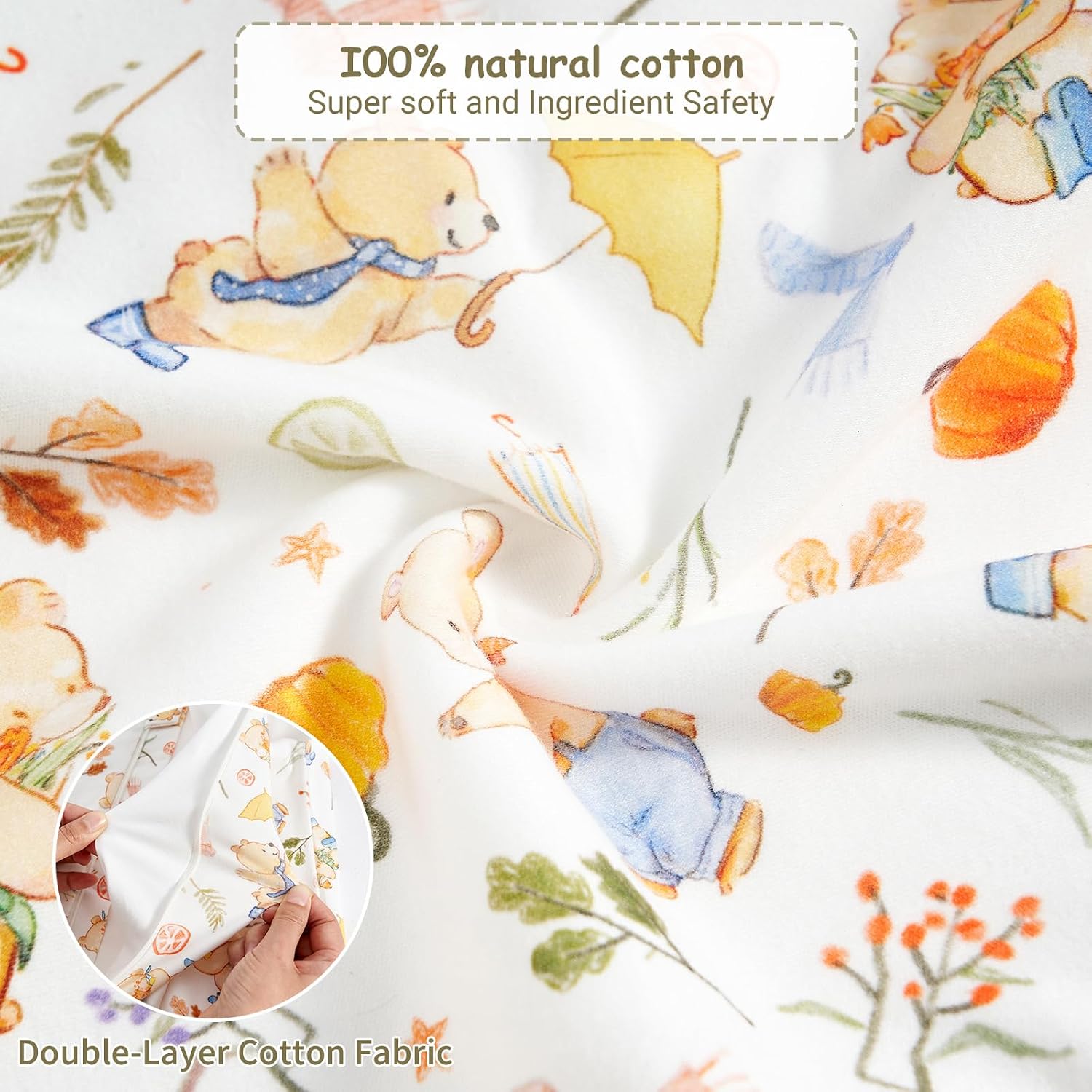 WYTbaby Baby Sleep Sack with Legs Cotton Wearable Blanket Toddler Sleep Bag image 2