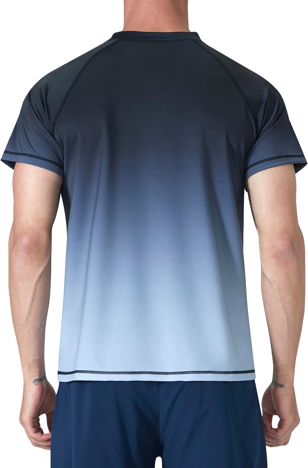 Men's Swim Shirts Rash Guard Short Sleeve UPF 50+ UV Sun Protection SPF Shirt Quick Dry Swimming Fishing Water Beach T Shirts - Image 2