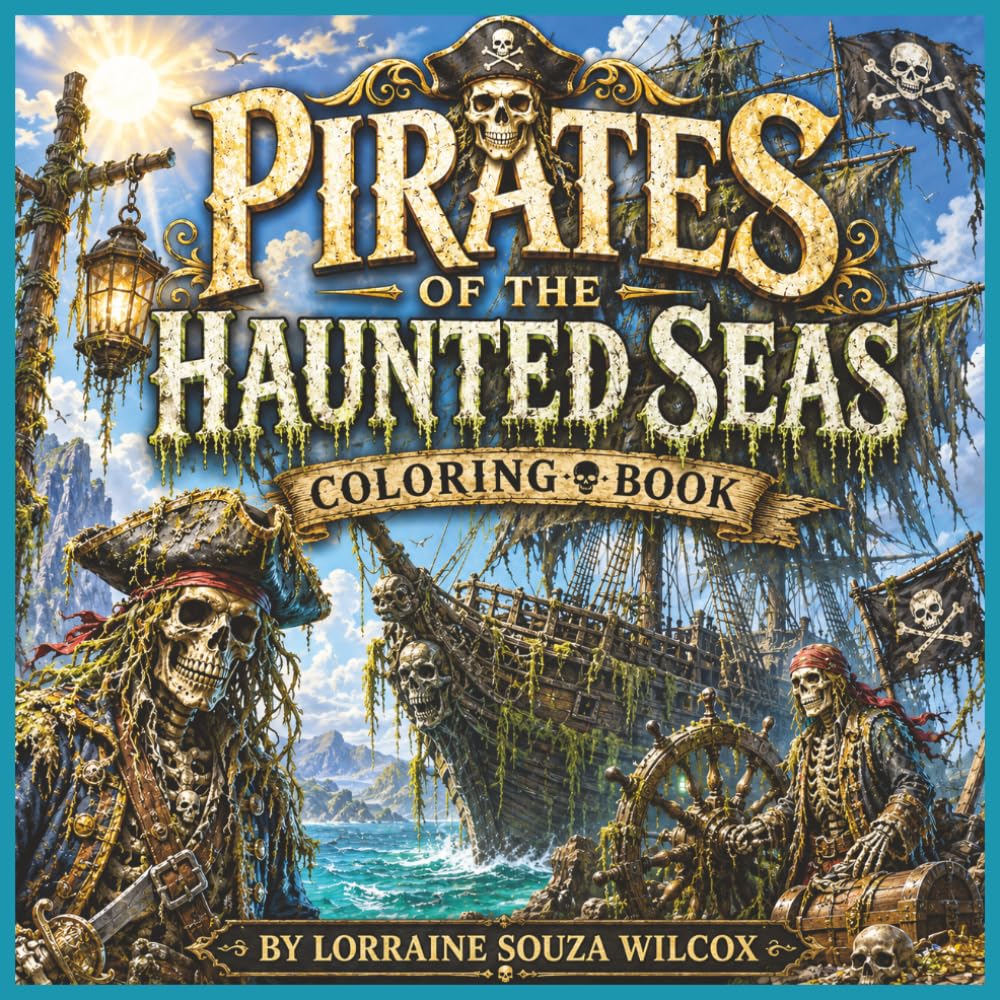 Pirates of the Haunted Seas Coloring Book