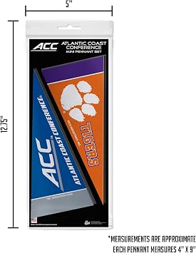 Rico Industries NCAA ACC Complete 4 x 9 Felt Mini Pennant League Set (Includes ALL Teams)