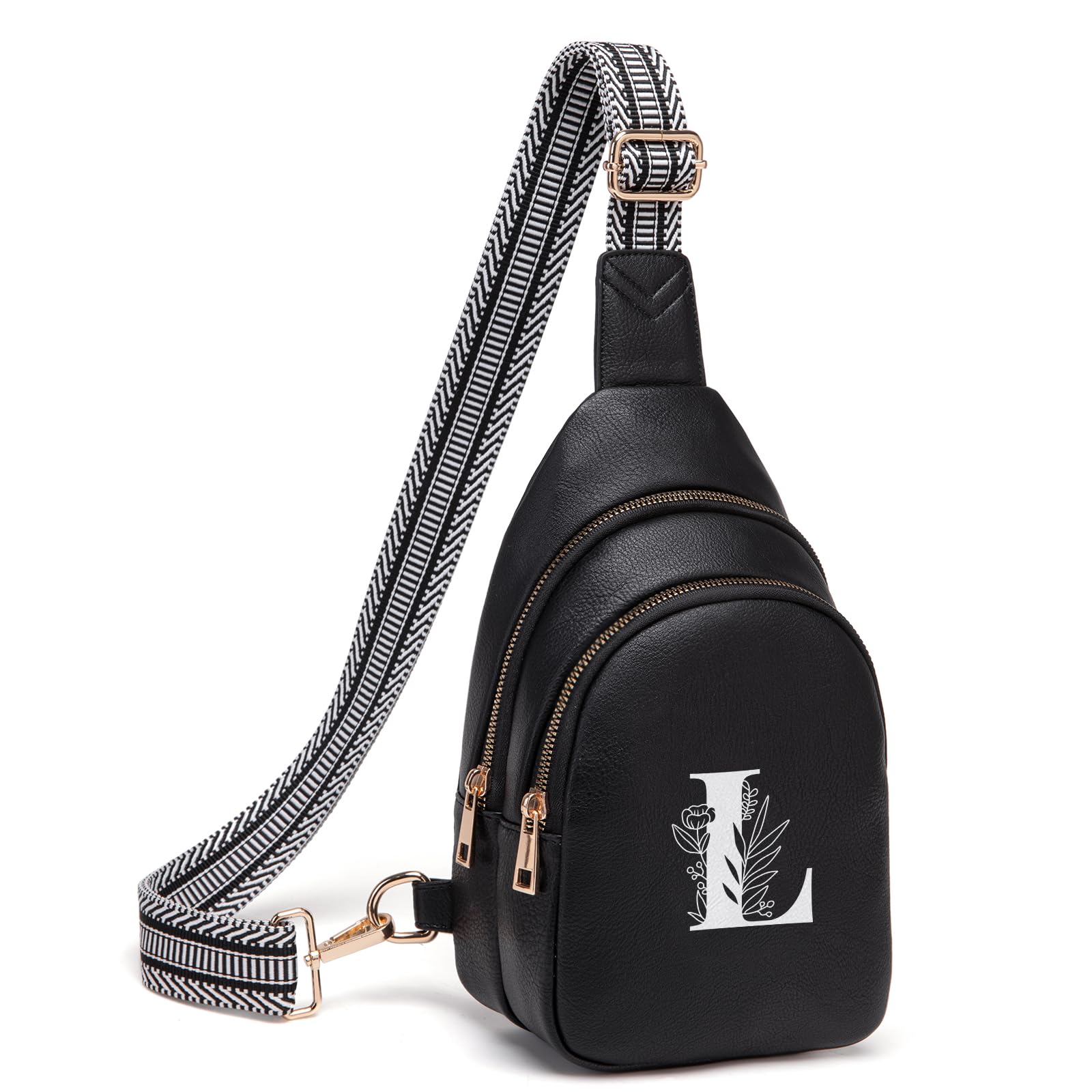 Viverte Crossbody Bags for Women Initial Sling Bag Cross Body Fanny Packs Personalized Gifts for Mom Women Wife