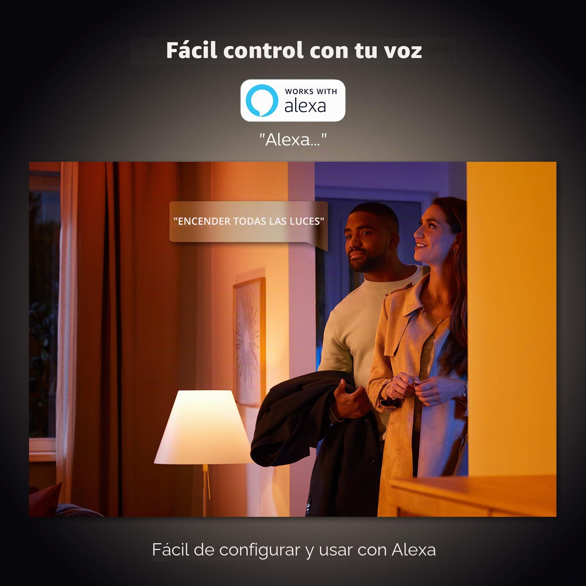 Philips Hue - Paquete de 2 bombillas LED inteligentes de color blanco [Bayonet Cap B22] - 1100 lúmenes (equivalente a 75 W) Funciona con Alexa, Asistente de Google, Apple Homekit. | 75 W, Smart Home, control por voz y por aplicación, compatible con Alexa