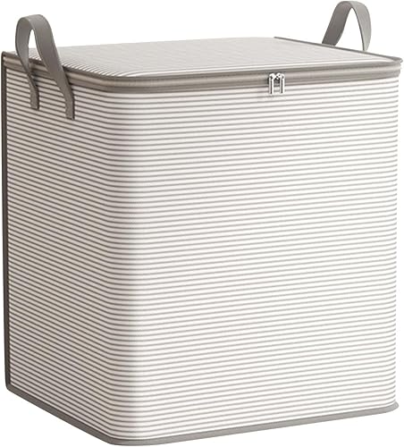 Bolsas de almacenamiento de ropa, caja de almacenamiento plegable con asas reforzadas y cremalleras resistentes, contenedores de almacenamiento de