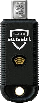 Swissbit - iShield Key Pro MFA Security Key USB-C, NFC FIDO U2F, FIDO2, HOTP, TOTP, PIV