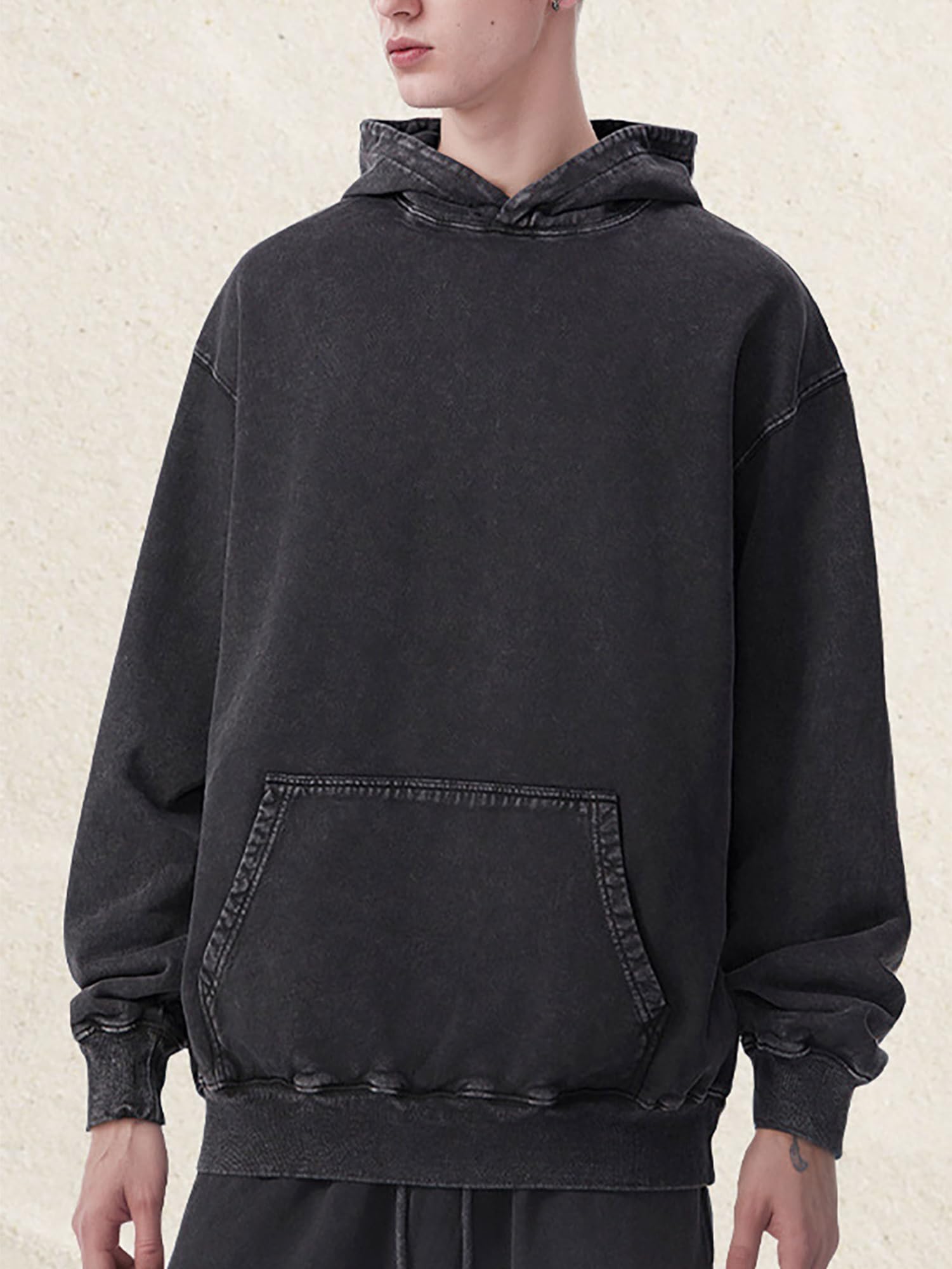 Sudadera Con Capucha Oversize Para Hombre Y Mujer, Sudaderas Vintage Batik Con Degradado Para Parejas, Hoodie Unisex Con Lavado Ácido, Estilo Urbano