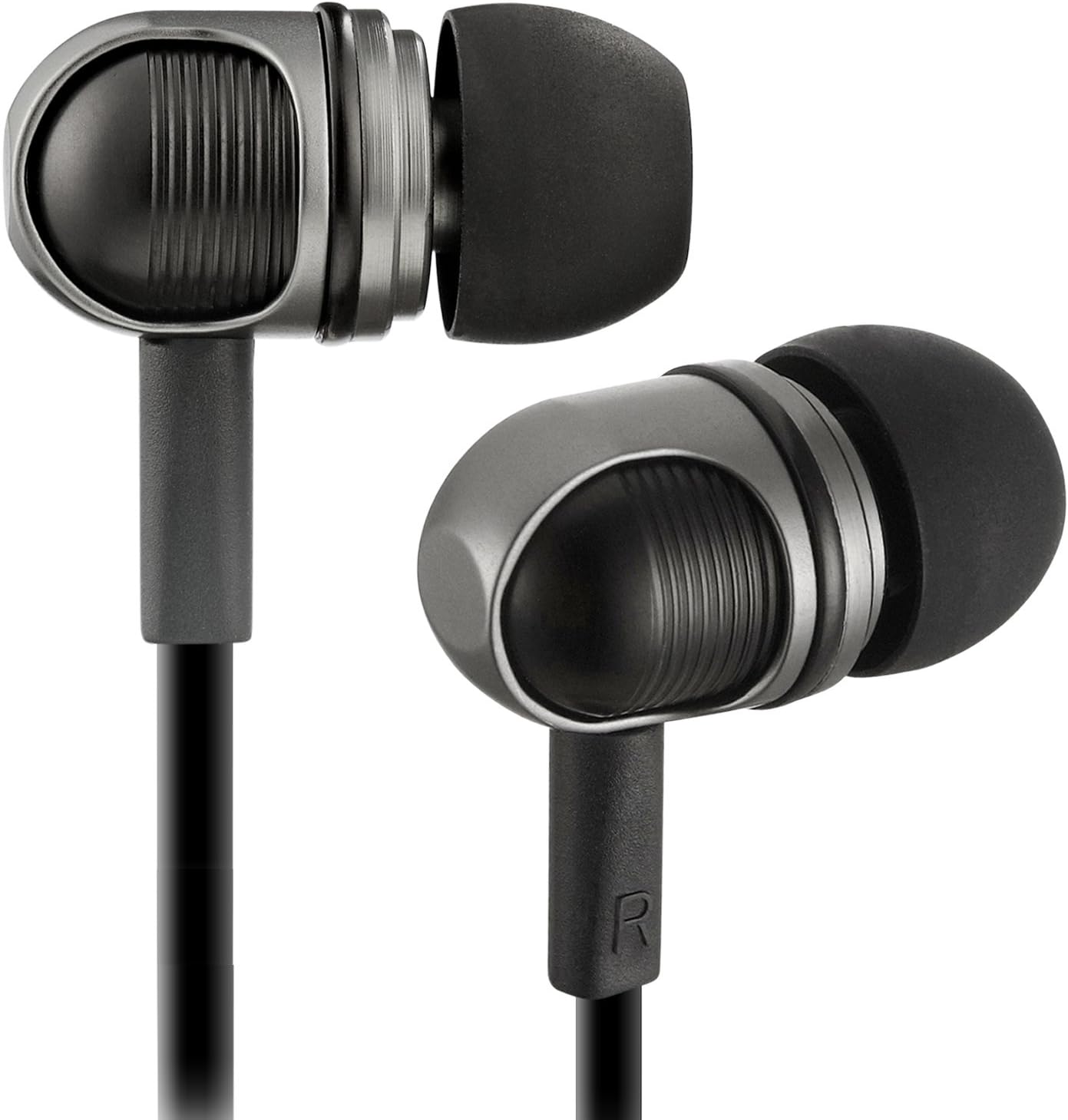 Wallytech W801 Earbuds Earphones with Microphone for Smartphones - Black
