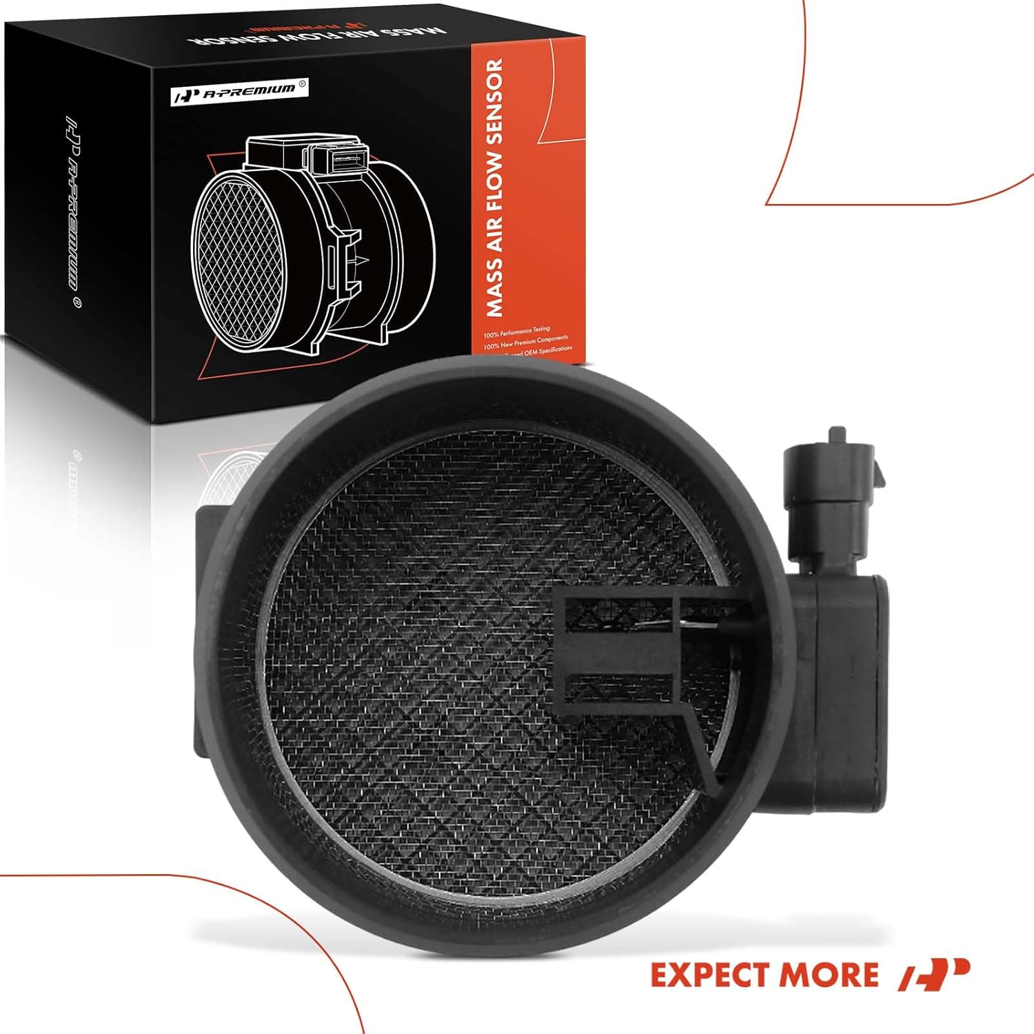 A-Premium Mass Air Flow Sensor with Housing Compatible with Cadillac XLR 2004 2005 2006 V8 4.6L, Replace# 12573350