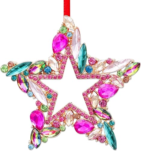 Miniatura 8 de WaaHome Adornos de Navidad de búho de metal 2024, decoración de búho rosa, adornos de árbol de Navidad, adornos de Navidad de búho, regalos para