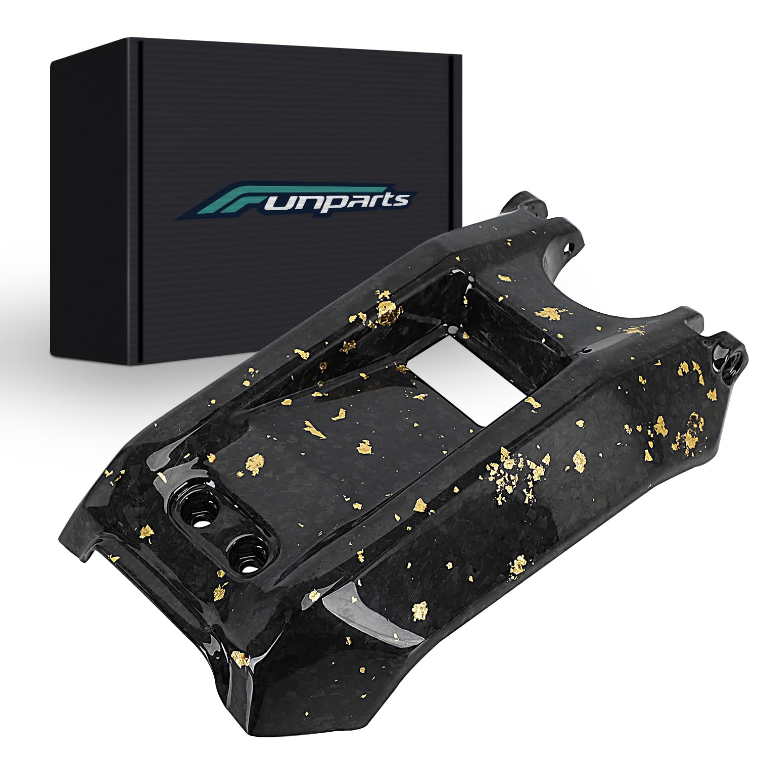Funparts Surron Battery Cover Carbon Fiber Motorcycle EBike Battery Lid Guards Wrap for Surron Sur Ron Light Bee X/S Electric Dirt Bike Gold