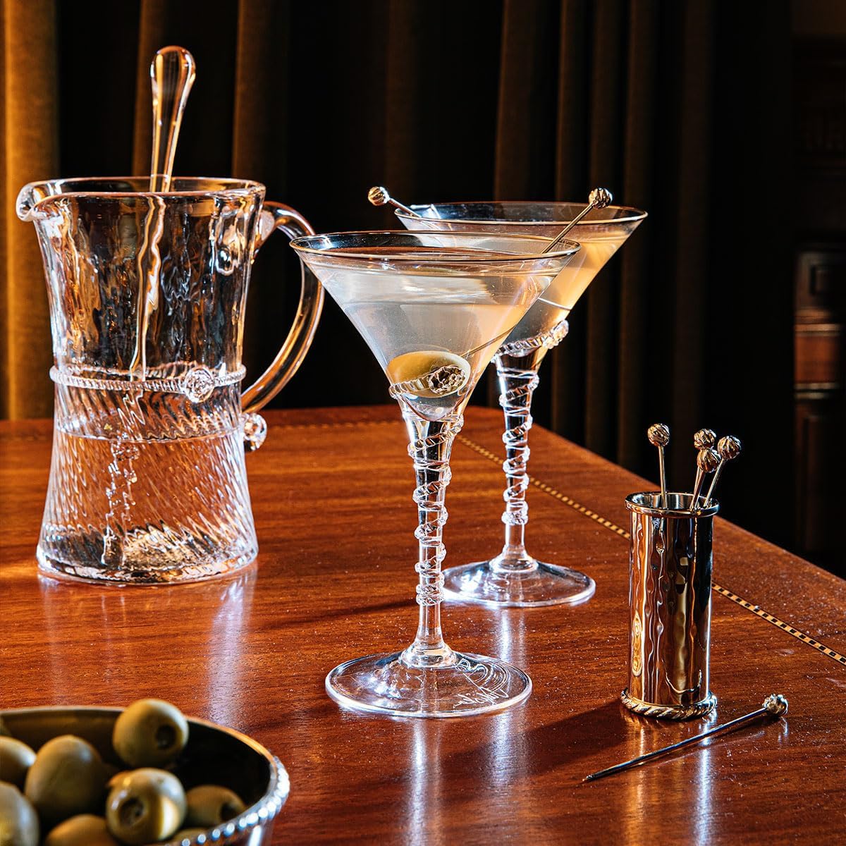 Juliska Graham Cocktail Picks & Holder