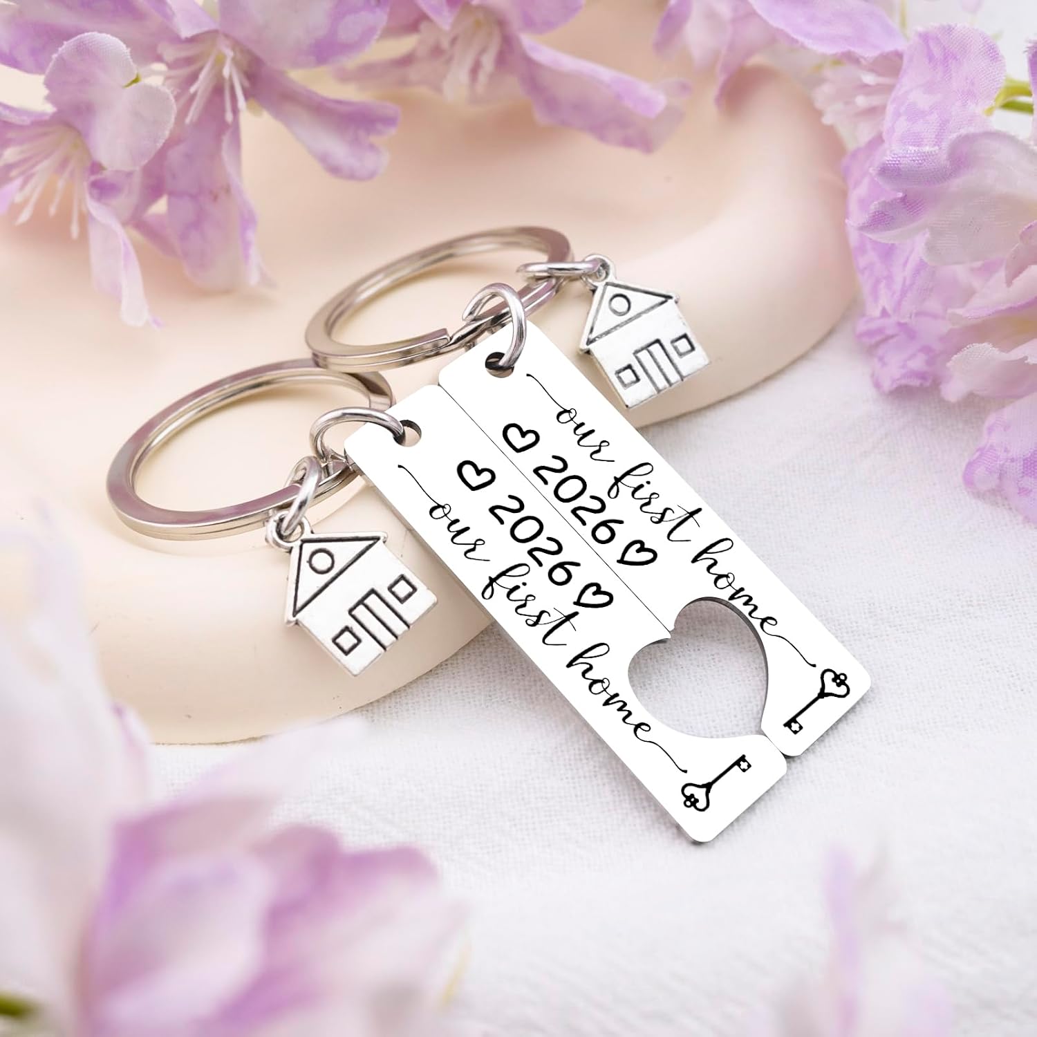 House Warming Gifts New Home Our First Home 2026 Housewarming Gift Keychain image 5