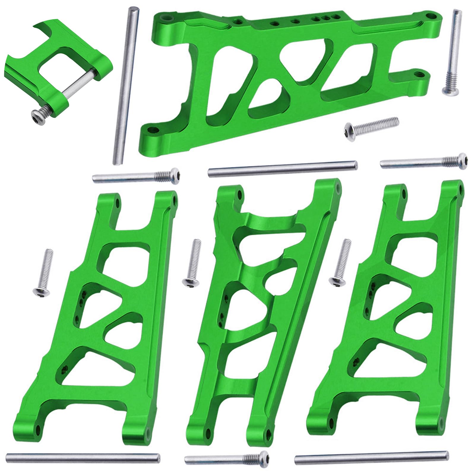 Amazon.com: Hobbypark Aluminum Suspension A-Arms Set Front & Rear