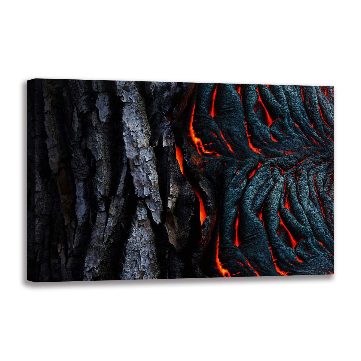 Impression sur toile Arbre en Feu affiche grand format 100x160 pour salon