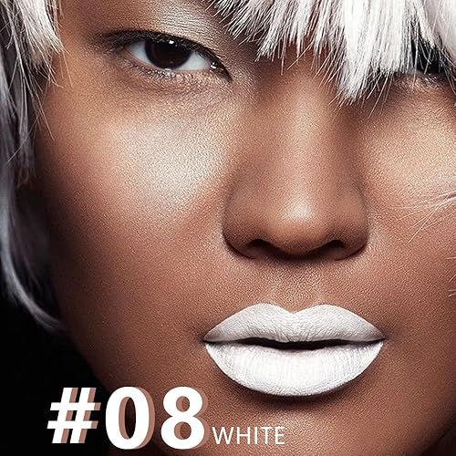 Miniatura 81 de AMY'S DIARY Juego de 2 delineadores de labios y lápiz labial color marrón palisandro mate, brillo de labios verde, lápiz labial líquido mate, 24