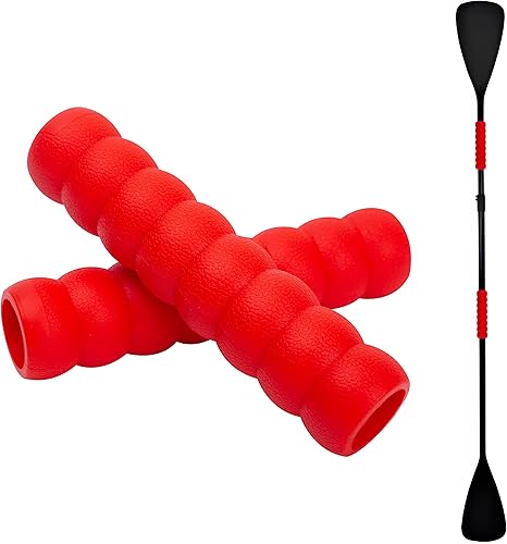 Clydlan Paquete de 2 empuñaduras para kayak, agarre antideslizante para remos desmontables, accesorios de kayak para prevención de ampollas