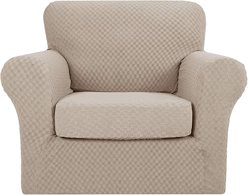 Miniatura 99 de YEMYHOM Últimas Fundas de Sofá a Cuadros de 4 Piezas para Sofá de 3 Cojines Extra Grande de Alta Elasticidad Engrosada Funda de Sofá para Perros