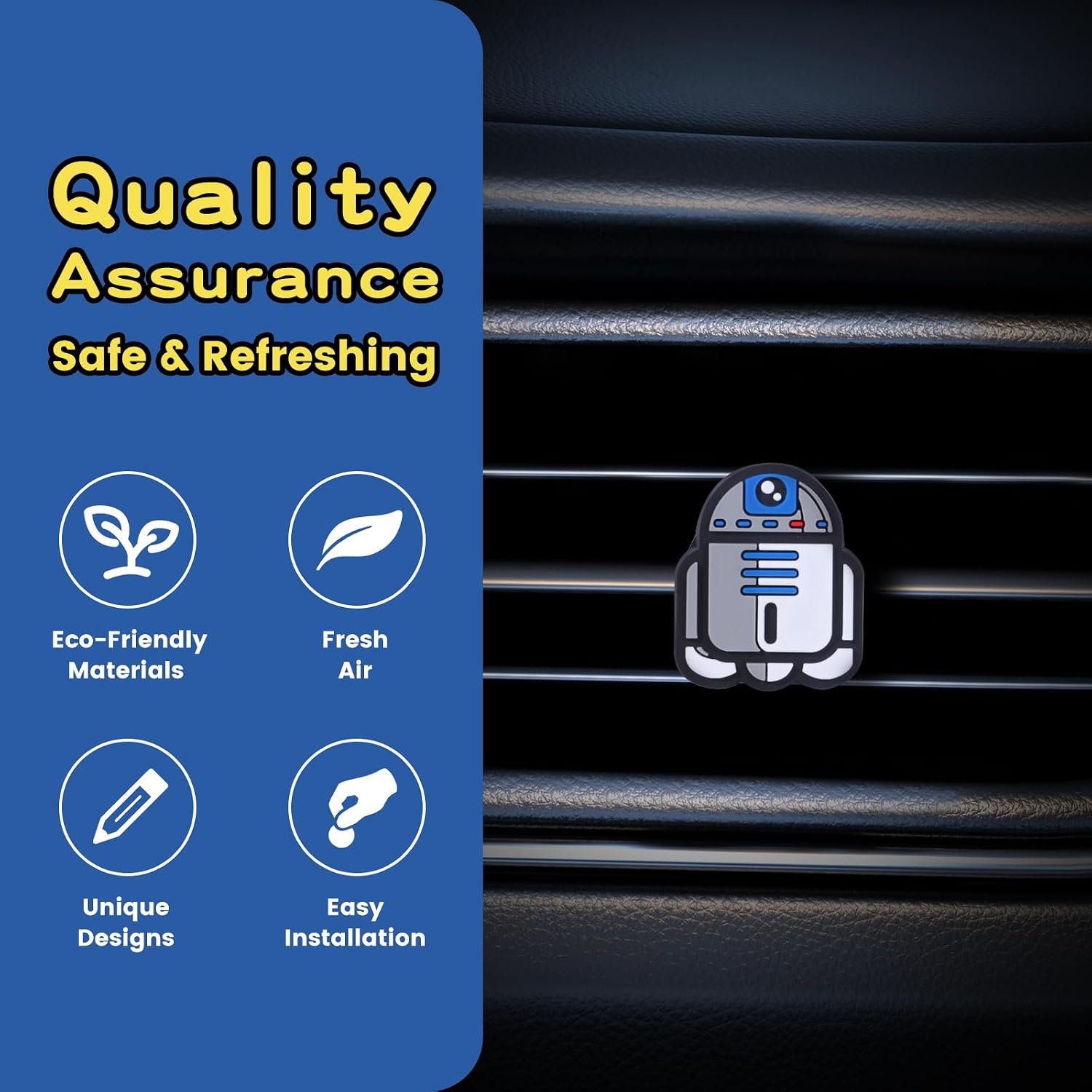 Air Vent Decoration - Cute Super Hero Decorative Vent Clip for Cars, Bedroom or Office [R2] image 4