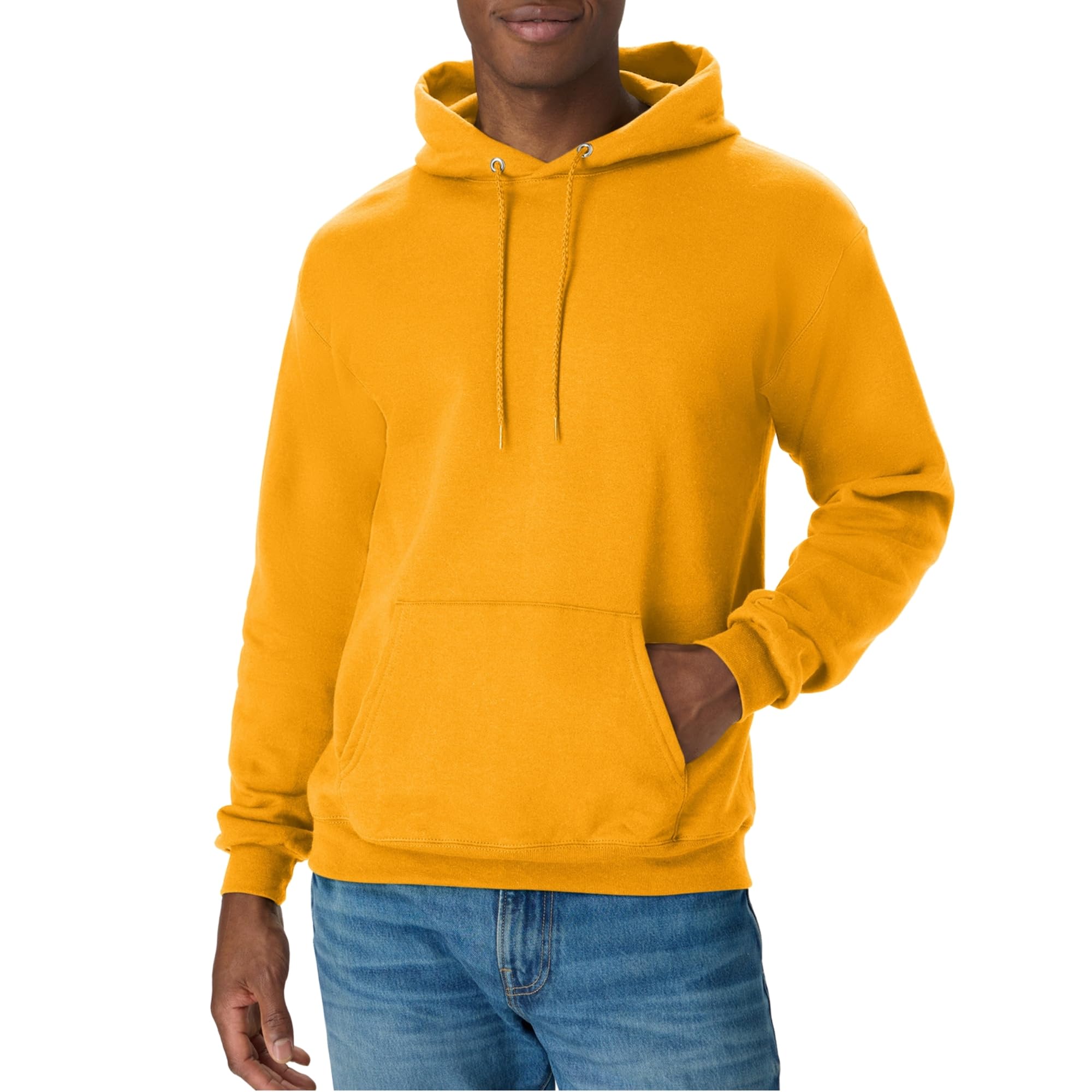 Hanes Men's P170 Hoody, Gold, XL UK