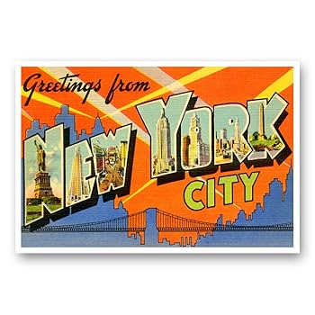 Amazon.com : GREETINGS FROM NEW YORK CITY, NY vintage
