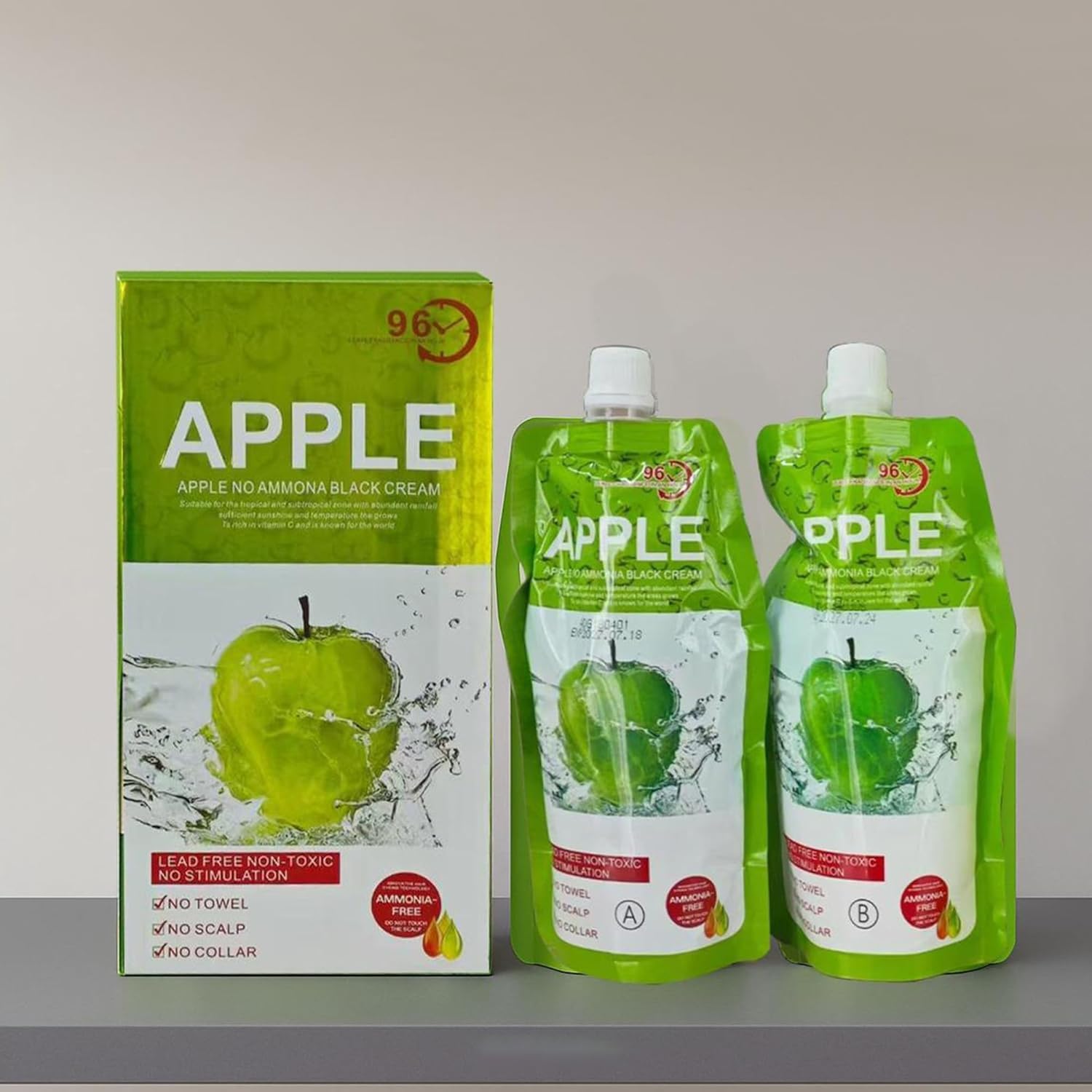 LOBE MIRACLE Apple Natural Black Hair Colour Cream, Ammonia-Free, Lead-Free, Permanent Dye for Grey Coverage, Silky and Shiny Hair-image-7