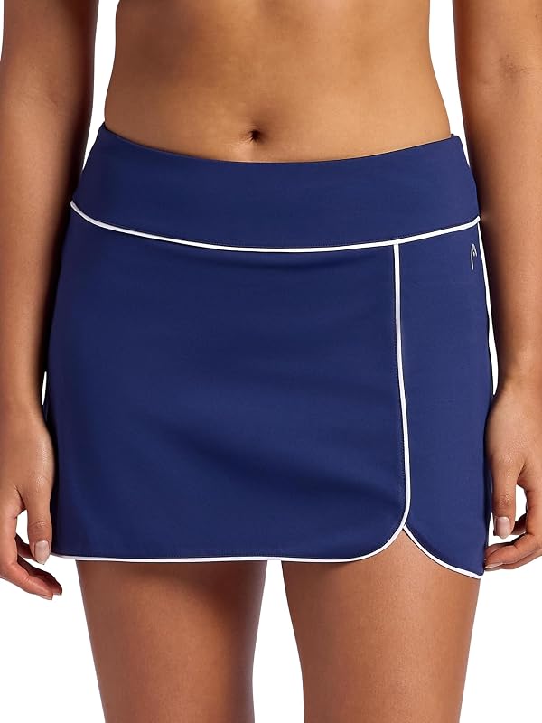 Women's Breakpoint Piping Skort, Standard Fit, Mid-Rise, Stretch Midweight Material, Built-in Compression Shorts