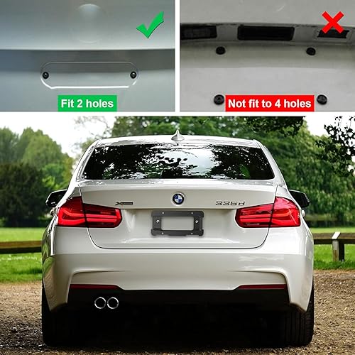 Miniatura 5 de ZXFOOG Soporte de matrícula trasera para BMW y Mini Cooper