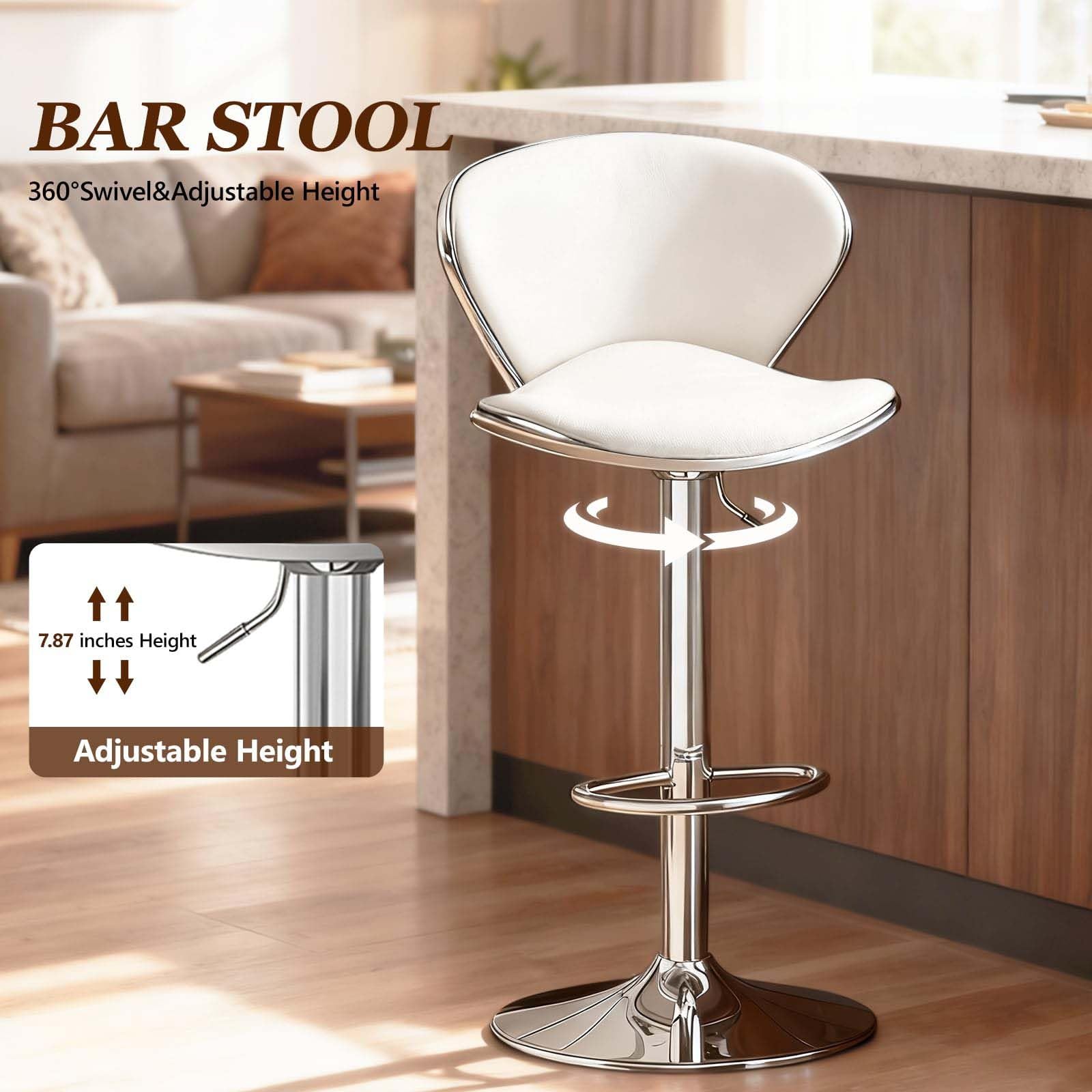 Sgabelli Bar bancone, Sgabello Girevole Regolabile Altezza Schienale