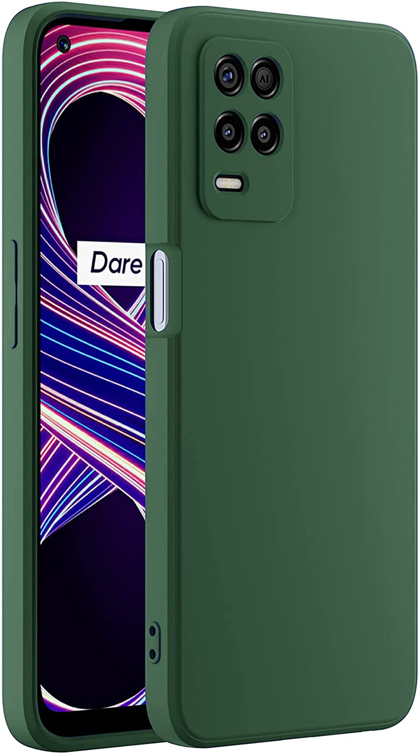 Kapa Matte Lens Protective Back Cover for Realme 8 (5G) & Realme 9 (5G), Slim Silicone with Soft Lining Shockproof Flexible Full Body Bumper Case, Green (B09F8HRDPS) Amazon Price History, Amazon Price Tracker
