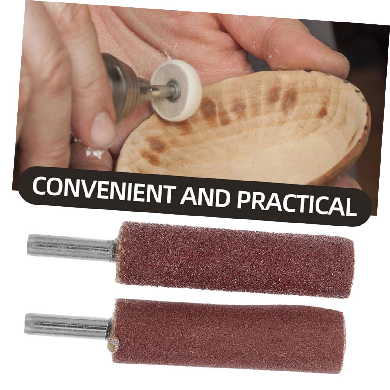 Ipetboom 1 Set Flap Sanding Head Grit Polishing Drill Attachment with Shank for Smooth Finishing Compatible with Various Electric Tools for Coarse Grinding and Fine Polishing