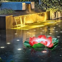 Lotus Solar Outdoor Lights Water Floating Solar Garden Lights Energy-Saving Decorative Light for Yard Decor Landscape Lighting Spot Light Outdoor Security Light