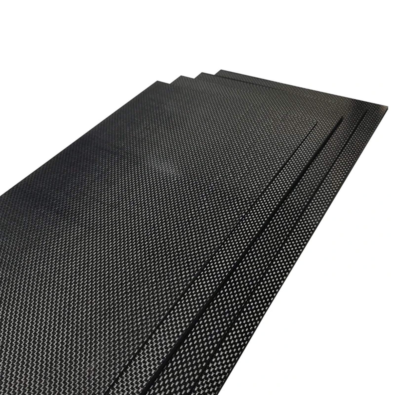 Carbon Platte 500 x 500 mm Kohlefaserplatte, Twill, glänzend, matt, 0,25–5 mm Dicke, echtes Plattenmaterial for RC Für Handarbeit, Restaurierung von Teilen(1.0mm Twill Glossy)