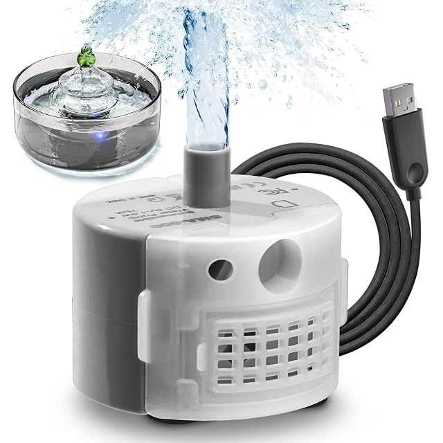 Fuente de agua de vidrio para gatos, fuente de vidrio para mascotas de 3.2 L/108 onzas con luz LED